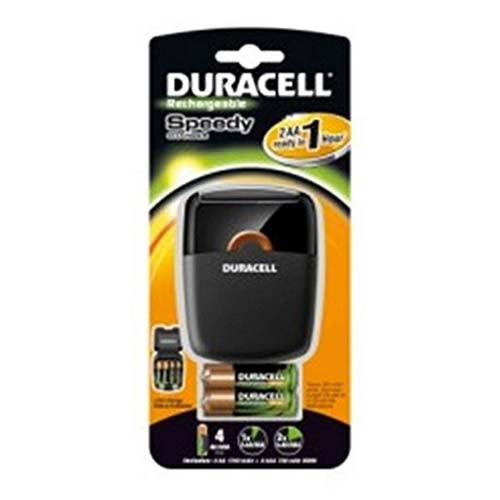 Caricatore Duracell con batterie 2 x AA + 2 x AAA