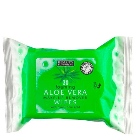 Beauty Formulas Aloe Vera Make-Up Wipes - 30 PCS