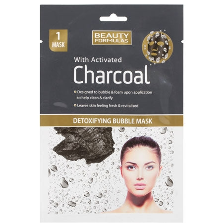 Beauty Formulas Charcoal Detoxifying Bubble Face Mask - 1 item.