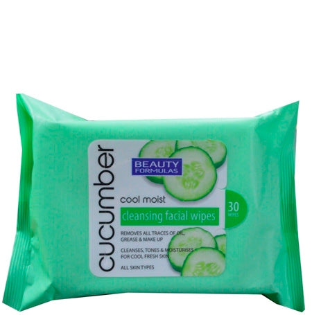 Beauty Formulas Cucumber Cleansing Wipes - 30 items