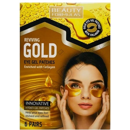 Beauty Formulas Gold Gel Eye Mask - 6 pair