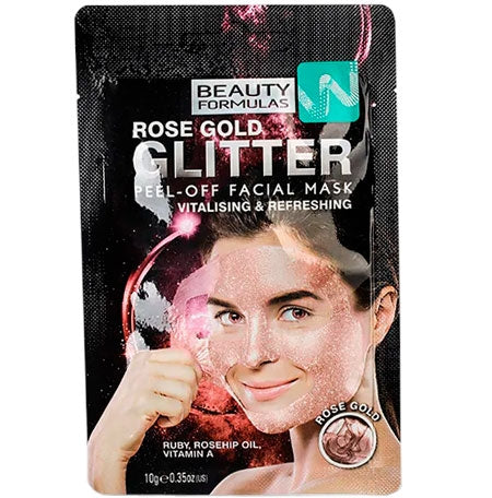 Beauty Formulas Rose Gold Glitter Face Mask