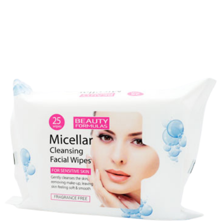 Beauty Formulas Micellar Cleansing Facial Wipes - 25 pcs