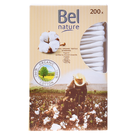 Bel Nature Organic Puuvillan silmut - 200 kpl