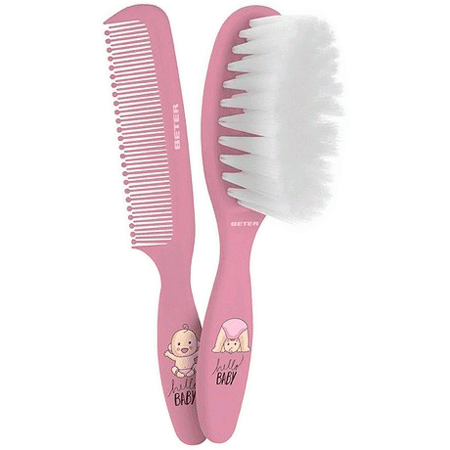 Ensemble de brosses à cheveux bébé beter - 2 pcs