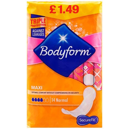 Bodyform Maxi Normal - 14 kpl