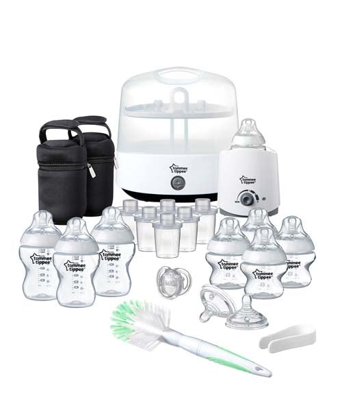 Tommee Tippee Closer to Nature Komplet Feeding Bottle Set - Hvid