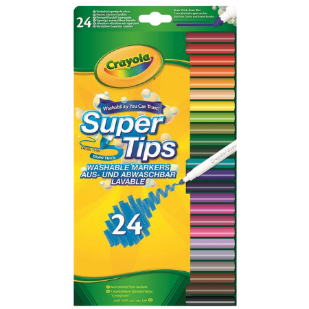 Crayola Super Tink -värimarkkerit - 24 kpl