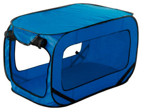 Pet Fording Folding Dog Transporter - niebieski