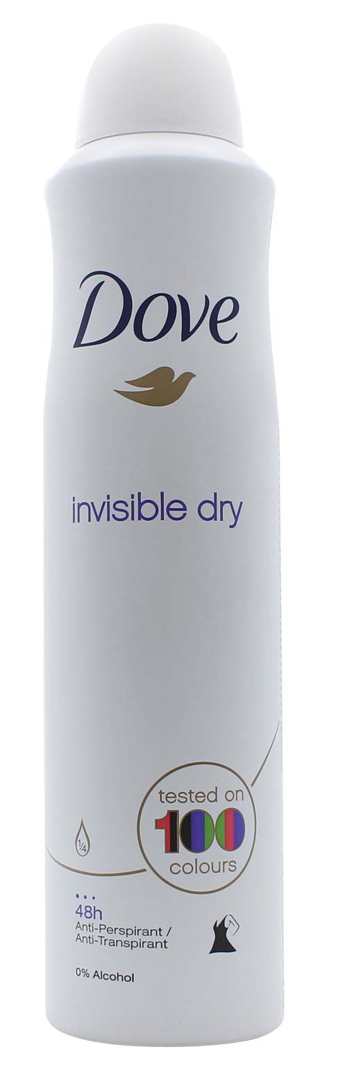 Colombe invisible sèche - pulvérisation de déodorant anti-perspirant 250 ml