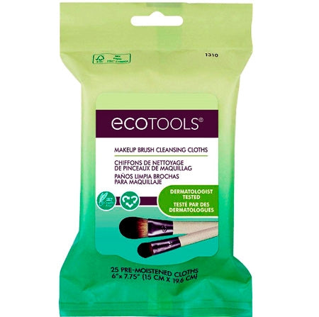 EcoTools Cleansing Cloths for Makeup Brushes - 25 pcs