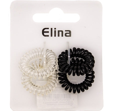 Elina Spiral Hårelastikker - 4 PCS