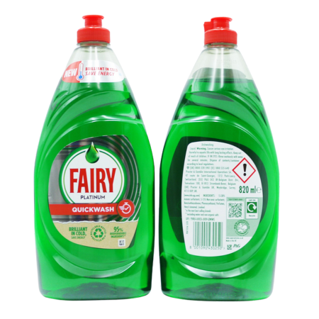 Fairy Platinum Quick Wash Dishwash liquid - 820ml