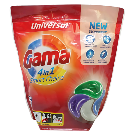 Gama 4-i-1 Washing pods - 18 paragraph