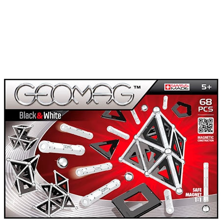 Geomag Construction Set Sort & White - 68 kpl