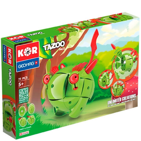 Geomag Kor Tazoo Paco -rakennussetti - 71 kappaletta