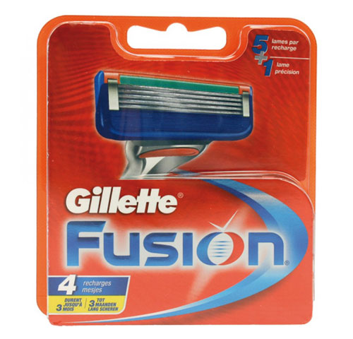 Gillette Fusion Razor Blades - 4 stycken