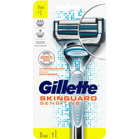 Gillette Skin Guard Sensitive Shaving Razor & 2 Blades