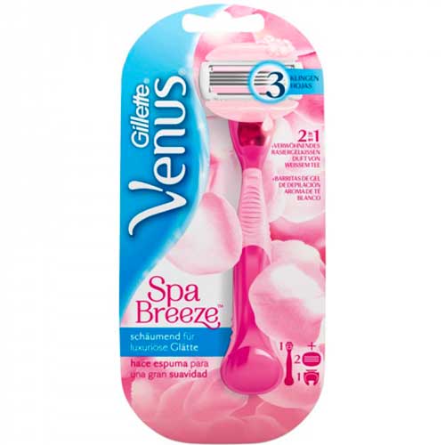 Gillette Venus Spa Breezor Razor & Blades