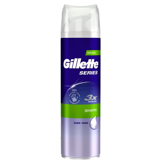 Gillette Series känsligt skum 250 ml