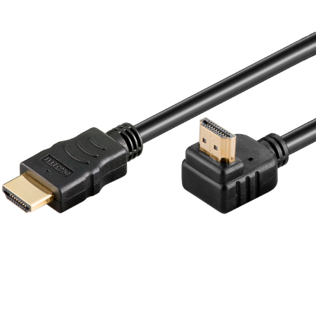 GOOBAY HIGH SPEED 90 ° Vinklet HDMI Kabel - 1,5 m