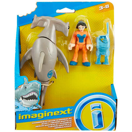 Imaginext® Hammerhead Shark & ​​Snorkeler -hahmo