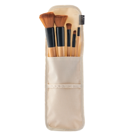 InnovaGoods Miset Wooden Makeup Brush Set - 5 pcs