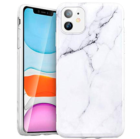 BasicPlus iPhone 11 Cover - White Marble