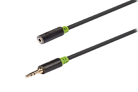 König Extension Kabel für Stereo Audio Schwarz - 0 5 Meter