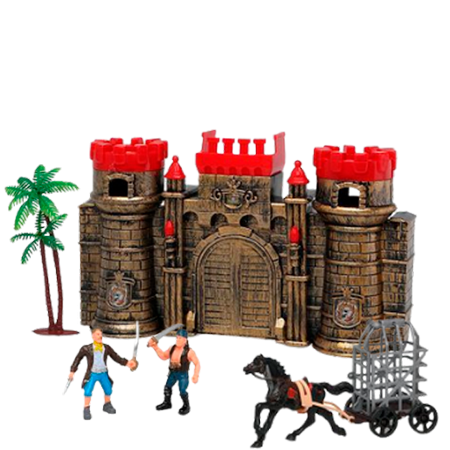 Keyly Toys Pirate Castle Play Zestaw - 6 części