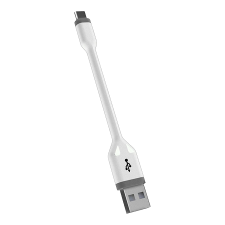 KSIX USB-A към USB-C White 10CM