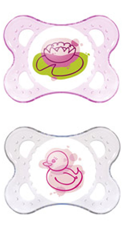 MAM Pacifier – Clear 0+ months. Pink