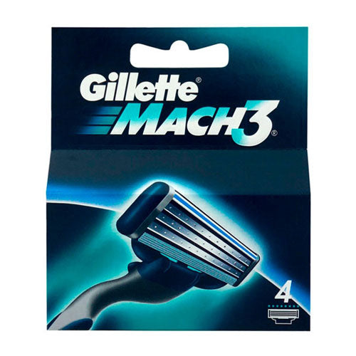 Gillette Mach3 Razor Blades - 4 Pack