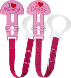 MAM Pacifier strap – 2 pack Pink