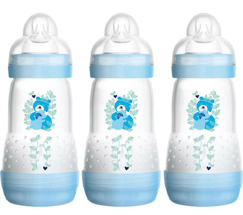 MAM 260 ml 0+ months – Anti Cholic Feeding bottles – 3 pack – Blue