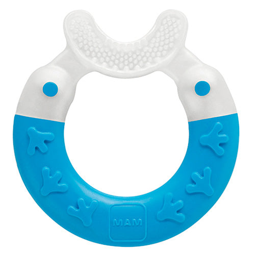 MAM Bite & Brush Teething Ring-Blue