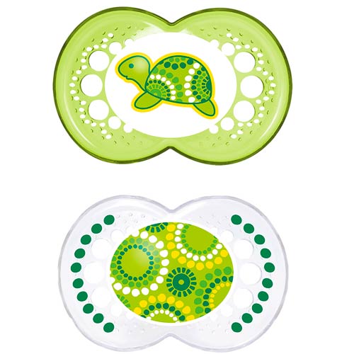 MAM Pacifier - Clear 6+ months. Green