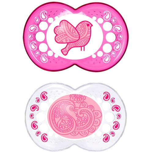 MAM Pacifier - Clear 6+ months. Pink