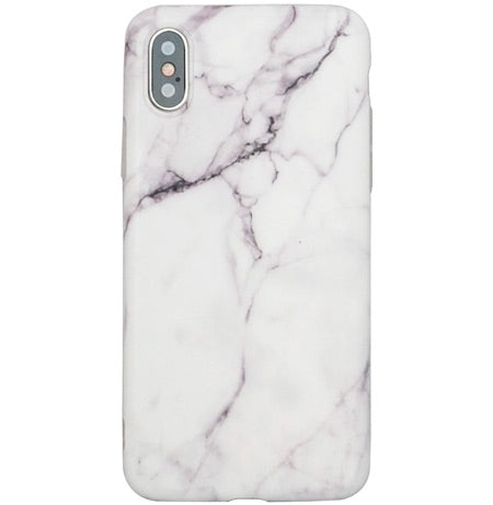 Couverture de BasicPlus iPhone X / XS - Marble blanc