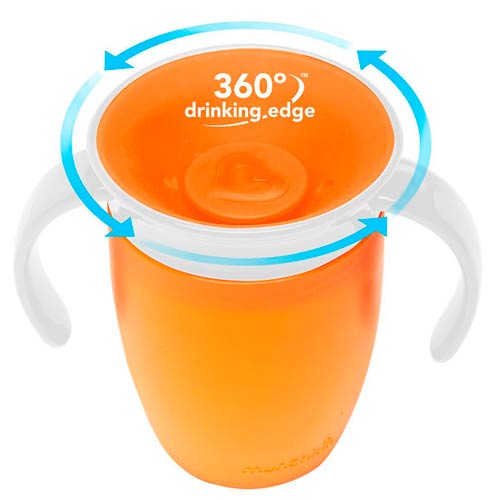 Munchkin Miracle 360 ​​° Drip Free Drinking Trainer - Orange