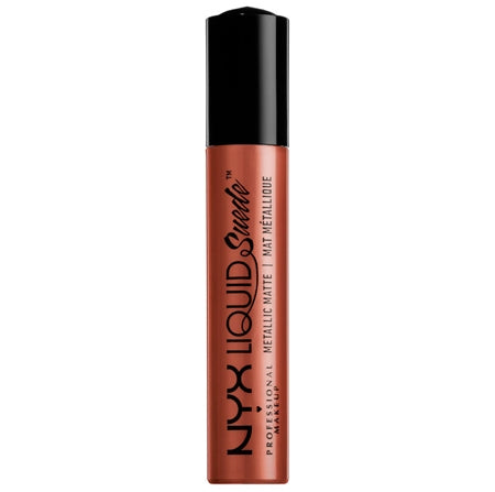 NYX Liquid Suede Metallic Mat Lipstick Mauve Mist