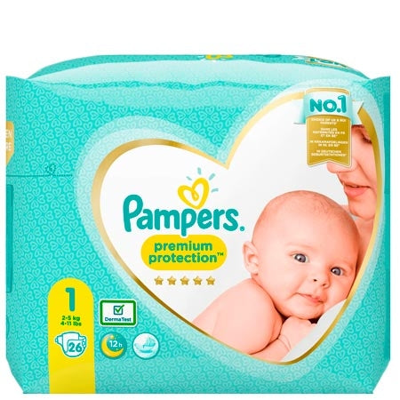 Pampers Premium Protection Str. 1 (2-5 kg) - 26 PC -uri