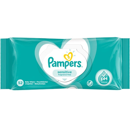 Pampers Sensitive Wipe Wipes - 52 PCS