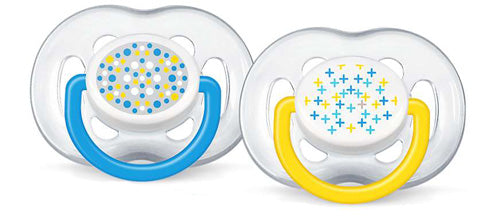 Philips Avent Pacifier Pink/Yellow 6-18 miesięcy-Moda 2pak