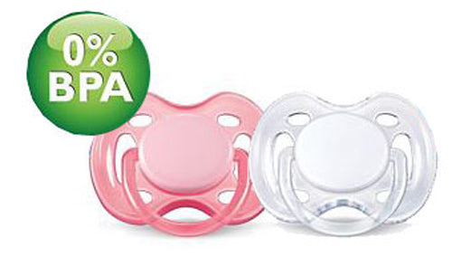 Philips Avent FreeFlow Pacifier Pink/White 0-6 mjeseci –2 pakiranje