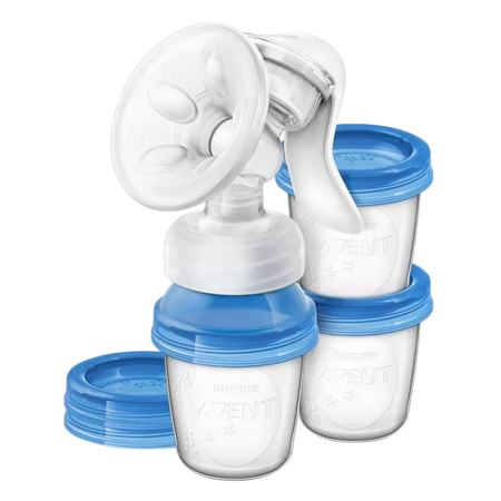 Philips Avent SCF330 pompa de sân w. 3 căni