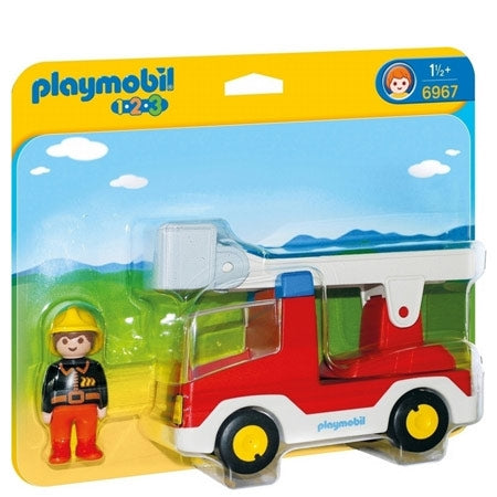 Playmobil 1.2.3 Огнена кола с увеличение