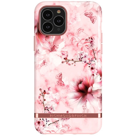 Richmond & Finch Pink Marmorna Floral Mobil Cover - iPhone 11 Pro