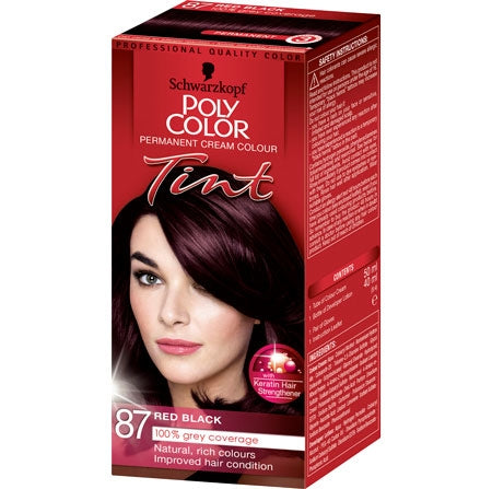 Schwarzkopf Poly Color Tint -hiusväri - 87 punainen musta