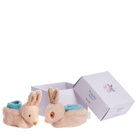 Ragtales Alfie Rabbit Baby Booties Gift Box